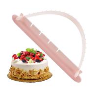 Générique Cake Curve Measuring Ruler - Baking Tool for Fondant Pastry Decoration | Clear Acrylic with Adjustable Arc, Easy Grip Design for Cake Cutting, Layer Shaping, and Artistic Icing Work