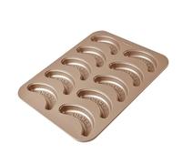 Générique Cake Molds For Baking - Banana Baking Pan | Metal Non-stick Fruit Shape B́aking Mold, 10 Cavity Multifunctional Mold B̀aking Pan For Biscuits, Bread, Pudding