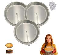 Générique Cake Pan with Lever, Perfectrelease Cake Pan, 5-Piece Set Suitable for Family Gatherings, 9.7in Smash Cakes Pans, Baking Tools Pans Round, Oven Safe Mold, Family Set (3PCS)