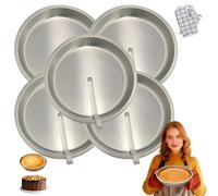 Générique Cake Pan with Lever, Perfectrelease Cake Pan, 5-Piece Set Suitable for Family Gatherings, 9.7in Smash Cakes Pans, Baking Tools Pans Round, Oven Safe Mold, Family Set (5PCS-Family pack)