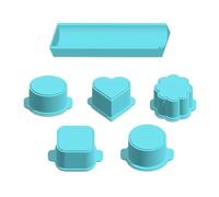 Générique Cake Pop Mold Set - Food Grade Silicone Baking Tray | Heart & Oval Shape Cake Pop Molds with Sticks for Home Kitchen Wedding Party Birthday Celebration, Beginner Friendly Decorating Tool