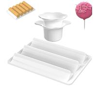 Générique Cake Pop Moule, cookie rond Cake Pop Moule ensemble pour la cuisson, outils de cuisine avec conception de plateau, pour femmes boulangers Muffins desserts Chocolate Kid