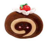Générique Cake Roll Plush Toy, 14x10CM Attractive Strawberry Cake Doll - Multiple Purposes Stuffed Cakke Doll Toy, Cute Plush Caake Roll Stuffed Animals for Bedroom, Living Room