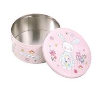 Générique Cake Storage Tins Set - Cookie Tins | Easter Metal Bunny Storages Container | Round Biscuits Storage Box | For Kids Adults Home Festival Themed Party Cookie Biscuits Candy Snack Jewelry