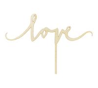 Générique - Cake Topper en Bois Love 23 x 16 cm