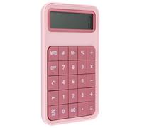 Générique Calculatrice Électronique 12 Chiffres LCD Calculatrice de Bureau Standard Grand Écran Boutons Détachables Abs Acrylique Rose pour École Bureau et Comptoirs de Magasin Étudiants