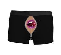 Générique Calecon Boxer Homme Pas Cher Calecon Personnalisé sous-vêtement Sexy Trunks Shorts Shorty pour Homme Respirant Doux Taille Basse Caleçons de Fantaisie Caleçon Homme Sexy
