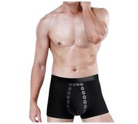 Générique Caleçon Coton Homme - Pantalon de sous-vêtements Respirants Plats et Fins pour Hommes Pantalon de Sport décontracté à la Mode avec Coupe ajustée (Black XXXL)