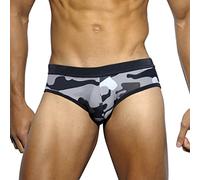 Générique CaleçOn De Bain Homme, éTé Cool Sports SéChage Rapide Coloré Cam Fit Shorts De Plage Triangle Mode Sexy Maillot De Bain (Grey, L)