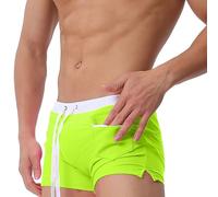 Générique Caleçon de Bain Homme - Grande Taille Confortable Slips de Bains Rembourré Sexy Boxer Push Up Hawaïen Calecon Piscine Plage Maillot de Bain