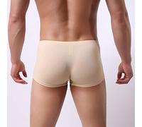 Générique Calecon Elephant Homme,Balle De Glace Thread Souffle Boxers Elephant Nez Sexy Boxers (Beige, XL)