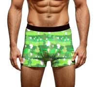Générique Caleçon Homme à Thème Saint-Patrick avec Imprimé Festif pour Fête et Célébration - Boxer Décontracté Confortable pour Une Soirée à Thème, Un Événement ou Un Look d'Inspiration Irlandaise