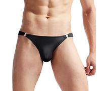 Générique Calecon Homme Boxer Homme, sous-vêtements Homme en Soie Glacée Translucide à Taille Basse Modèles G-String et Tanga Confortables