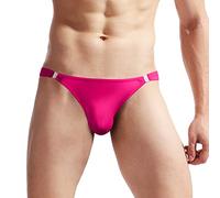 Générique Calecon Homme Boxer Homme, sous-vêtements Homme en Soie Glacée Translucide à Taille Basse Modèles G-String et Tanga Confortables