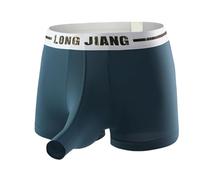 Générique Calecon Homme, Slip Homme Léger en Soie Respirante avec Ouverture Éléphant Confort Extensible Quatre Sens pour Jeunes Adultes