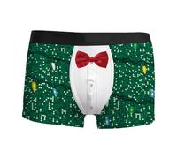 Générique Caleçon Personnalisé Homme - Boxer Noël Sport en Coton, Pas Cher, Rigolo - Microfibre Shorty Transparent Sous-Vêtements - Nouveauté