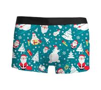 Générique Caleçon Personnalisé Homme, Boxer Sport Coton Pas Cher Rigolo Noël, Microfibre Shorty Transparent Sous-Vêtements, Nouveauté