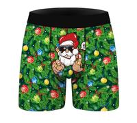 Générique Caleçon Personnalisé Homme, Boxer Sport Noël, Microfibre Shorty Transparent Sous-Vêtements Pas Cher Rigolo