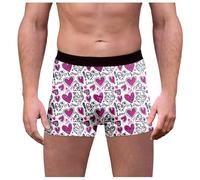 Générique Caleçon St Valentin Homme, Boxer Personnalisé Homme String Sexy Calecon Mariage Rigolo Homme Calecons Hommes Personnalise Calecon Homme Romantique Cadeau pour Homme St Valentin