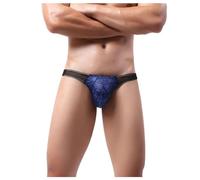 Générique Calecons Hommes sous-vêtements Homme String Élégant Confortable à Dos et Taille Basse pour Un Quotidien Moderne (Blue, L)