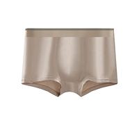 Générique caleçons pour Hommes Boxers Caleçons Brief Boxers de Sport Unie Boxer Shorts Calecon Modèle Aléatoire Confortable Léger et Respirant (Beige, L)