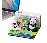 Générique Calendrier 3D | Calendrier Hebdomadaire Bureau Décor Design Animal,Notes Artistiques pour Maison Bureau Chambre