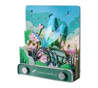 Générique Calendrier D'art 3D 2025 - Calendrier D'ornement De Bureau 2025 - Bloc-notes 3D En Papier Sculpté Avec Paysage D'étang De Libellules Pour Adultes, Bloc-notes Adhésif À Déchirer