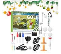 Générique Calendrier de l'Avent 24 Boîtes | Kit d'Accessoires de Golf,Inclut Balles, Tees et Marqueurs pour Entraînement et Partie