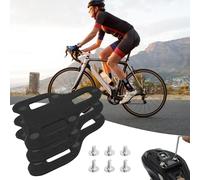 Générique Cales De Vélo Compatibles - Entretoises Et Vis pour Positionnement Précis | Compatible avec Chaussures Et Pédales Look, Conception 3 Trous Stable Et Antidérapante | Réglage Longueur 1-5mm