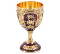 Générique Calice vintage : gobelet européen en relief, coupe à vin en métal, petit verre à liqueur, mini coupes de communion pour Noël, maison, bar, fête, décoration de mariage médiéval