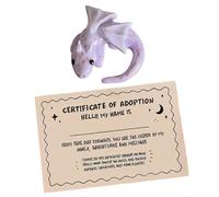 Générique Câlin Animaux De Poche | Sculpture Réconfortante Forme Dragon | Statue Souvenir Réconfortante | pour Adultes Maison Voyage Réunions De Travail Salles D'Attente Collègues Employés