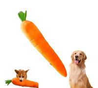 Générique Calming Carrot Dog Toy, Large Sturdy Plush Multi-squeaks Dog Cat Toys, The Mellow Calming Carrot, Chewing for Pup, Large&Small Plush Playthings (1-PCS)