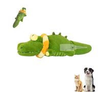 Générique Calming Crocodile Dog Toy, Palligator Dog Toy Tough, Calming Crocodile, Puppy Toys to Keep Them Busy, Rechargeable, Washable, for Small, Medium & Large Dogs (1pcs)