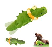 Générique Calming Crocodile Dog Toy, Plush Dogs Toy, Automatic Tail-Wagging, USB Charging, Soft Cleanable with Water Cover for Small, Medium, Large Dogs (1pcs)