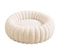 Générique Calming Dog Bed - Round Donut Plush Pet Bed Securely on The Floor