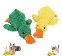 Générique Calming Duck Dog Toy, The Mellow Dog Calming Duck, Calmi ng Ducks to y for Dogs, Durable Stuffed Yellow D ucks D OG Toy, Squeak Do g to ys Indoor Puppy Essentials (Mix,Medium)