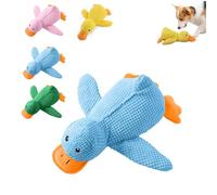 Générique Calming Duck Toy for Dogs,2025 Cute Yellow Calming Duck,The Mellow Dog,Crinkle Squeaky Plush Yellow Stuffed Chew Toys (Blue is Large)