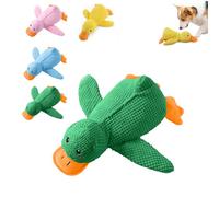 Générique Calming Duck Toy for Dogs,2025 Cute Yellow Calming Duck,The Mellow Dog,Crinkle Squeaky Plush Yellow Stuffed Chew Toys (Green is Small)