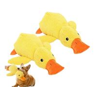 Générique Calming Duck Toy for Dogs, Vivahine Calming Duck Toy, 2025 New The Mellow Dog Emotional Support, Squeak for Small, Indoor Small (Yellow*2)