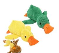 Générique Calming Duck Toy for Dogs, Vivahine Calming Duck Toy, 2025 New The Mellow Dog Emotional Support, Squeak for Small, Indoor Small (Green+Yellow)