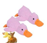 Générique Calming Duck Toy for Dogs, Vivahine Calming Duck Toy, 2025 New The Mellow Dog Emotional Support, Squeak for Small, Indoor Small (Pink*2)