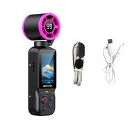 Générique Caméra d ' Action portative, Black Single Camera | Caméra de poche 1080P, caméscope stabilisé, objectif rotatif à 180 degrés, ventilateur de refroidissement pour les