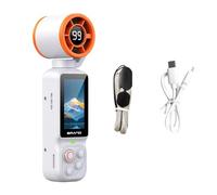 Générique Caméra d ' Action portative, White Single Camera | Caméra de poche 1080P, caméscope stabilisé, objectif rotatif à 180 degrés, ventilateur de refroidissement pour les