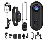 Générique Caméra d'action au Pouce - Caméra Mains Libres 1080P avec Adaptateur 360° | Camérade Sport à Montage magnétique étanche pour Moto, vélo, Cyclisme