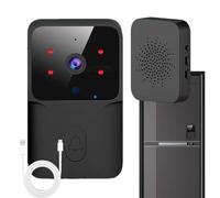 Générique Caméra De Porte Vidéo - Secteur Vidéo De Sécurité sans Fil | Caméras De Porte Smart De Longue Durée Système sans Fil pour De L'entrée À Domicile, Sécurité du Bureau, Villa Et Bienvenue De