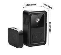 Générique Caméra De Sonnette | Sonnette Intelligente WiFi pour Sécurité Domestique | Équipement Audio Bidirectionnel Haute Définition pour Appartement, Maison de Location, Magasin, Entrepôt