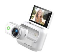 Générique Caméra Miniature antivibration 4K avec Carte de 32 Go, White | Caméra miniature légère pour l ' enregistrement des sports de plein air, les amateurs de ski et de cyclisme