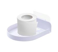 Générique Camera Mount, Monitor Wall Bracket, No Drill Shelf, Suction Wall Installation, Sturdy Floating Design, Ideal for Kitchen Bathroom Bedroom, 4.5x3.7x1.1 inches, White, 1 Piece