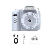 Générique Caméra Pouce 64MP Enregistrement vidéo 1, 4K Écran IPS Grand Angle de 78 ° Lumière LED intégrée pour Les Voyages et Les captures Quotidiennes Caméra d ' Action Miniature Écran IPS Uhd