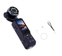 Générique Caméra vidéo Portable avec Conception de Ventilateur, Dark Blue | Visuels 4K, objectif rotatif, aperçu d ' écran pour la narration en extérieur
